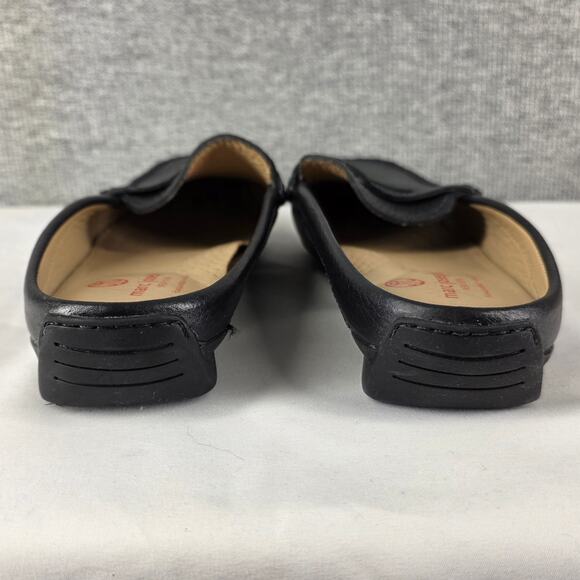 MARC JOSEPH N.Y. WOMEN'S BRIGHTON BEACH BLACK LEATHER PENNY LOAFER MULE SIZE 8.5 - Picture 10 of 11